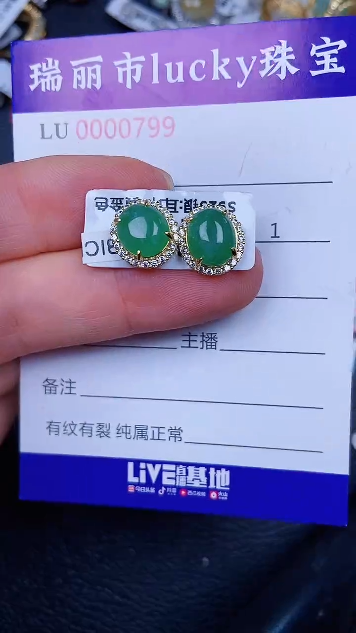 颈饰银S925镶嵌翡翠799