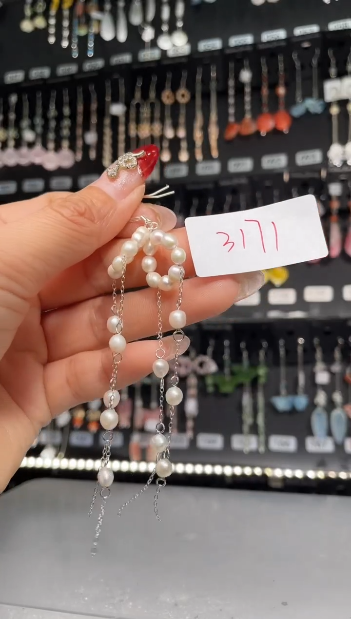 【闪购商品】紫晶耳饰银S925镶嵌喜欢拍