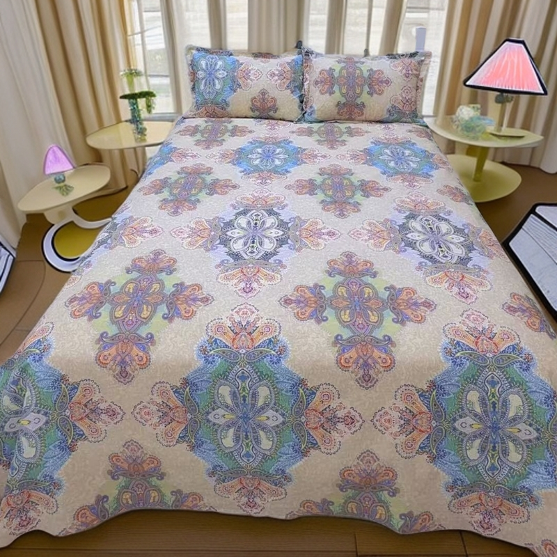 【宫廷风尚】特厚款多尺寸棉麻大帆布床单 枕套 炕单吸汗柔软舒适