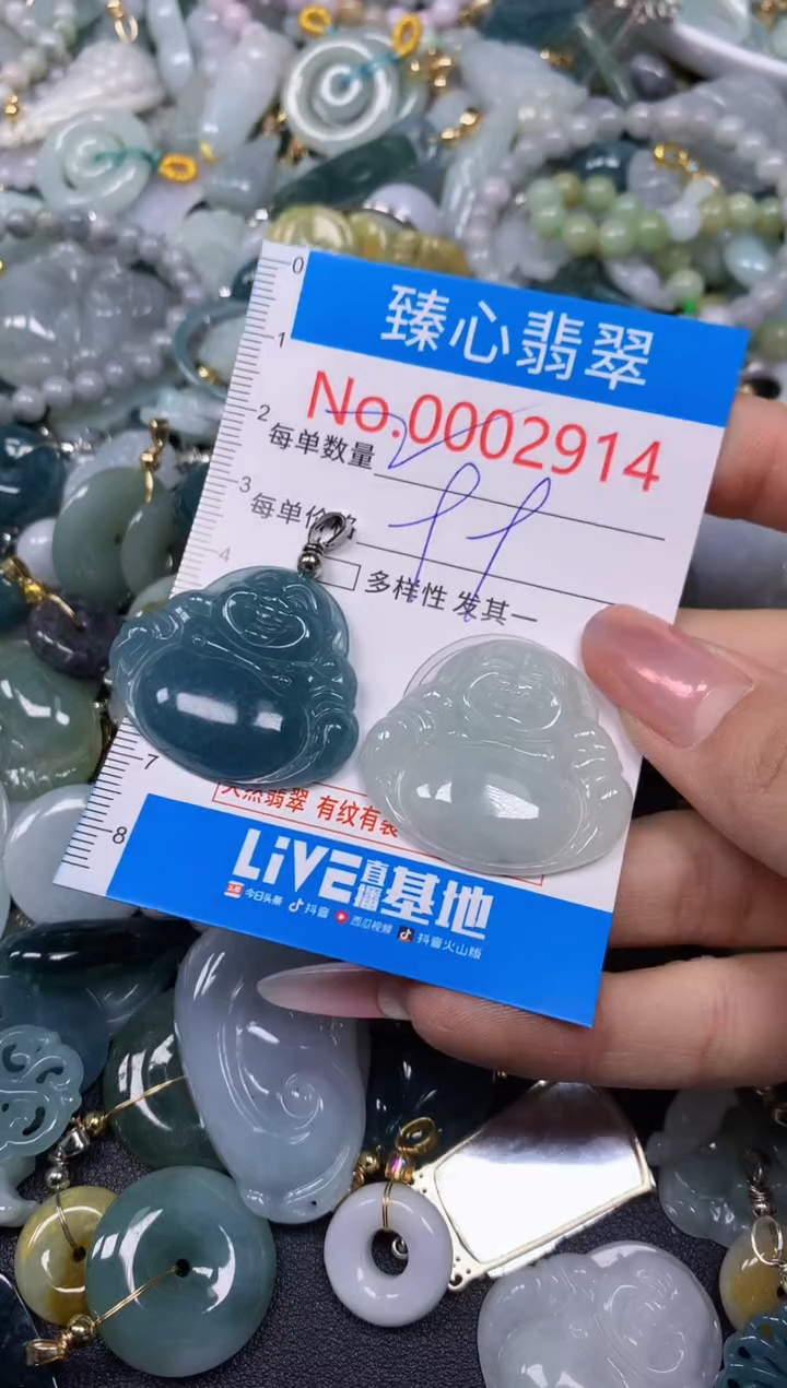 【闪购商品】翡翠颈饰未镶嵌含绳0002914