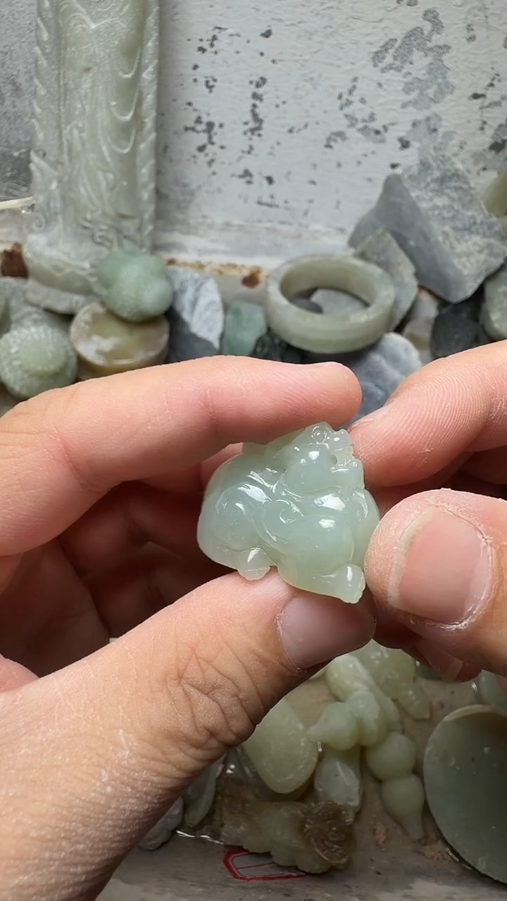 吊坠(不含链)未镶嵌和田玉望天吼