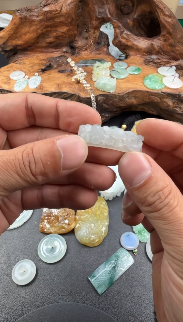 未镶嵌定制翡翠翡翠饰品-232 毛货