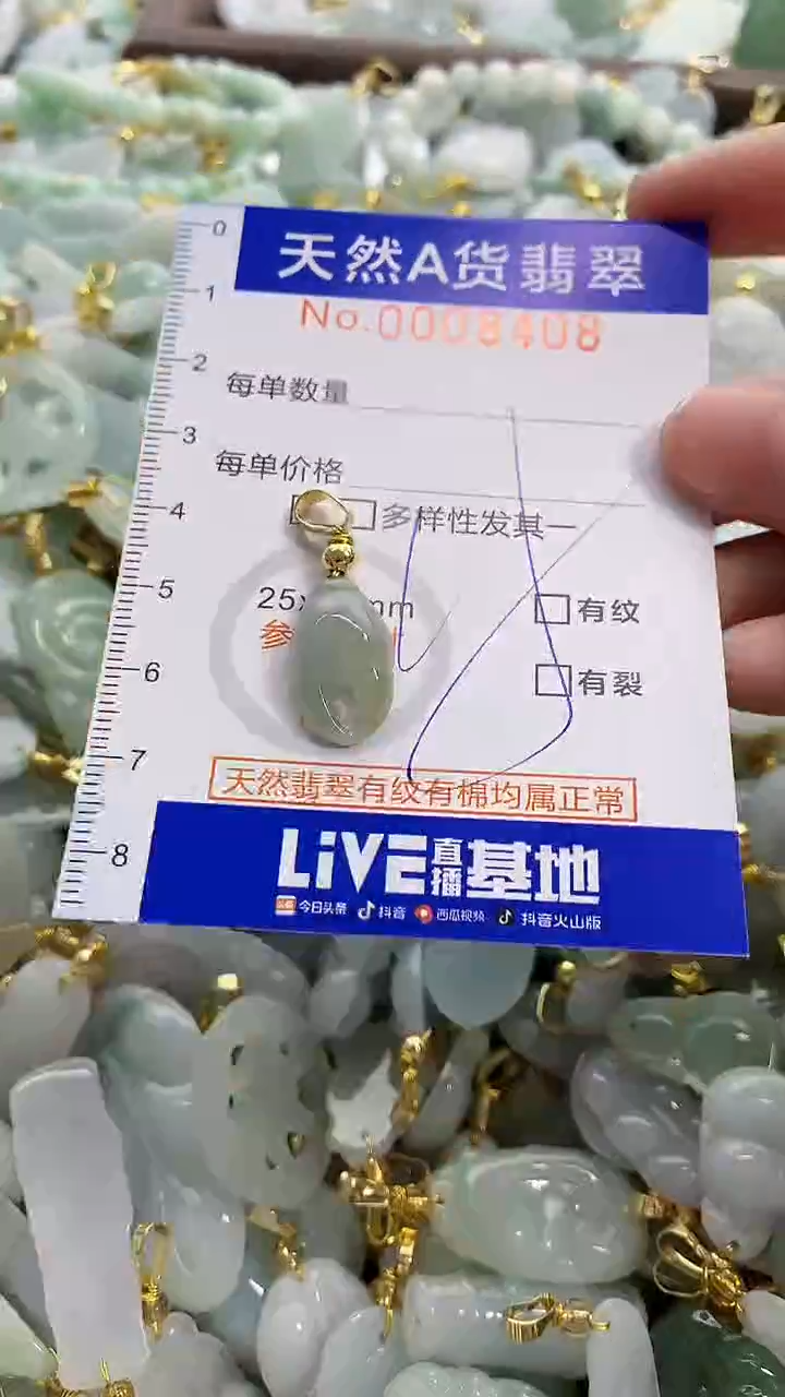颈饰未镶嵌翡翠天然A货翡翠