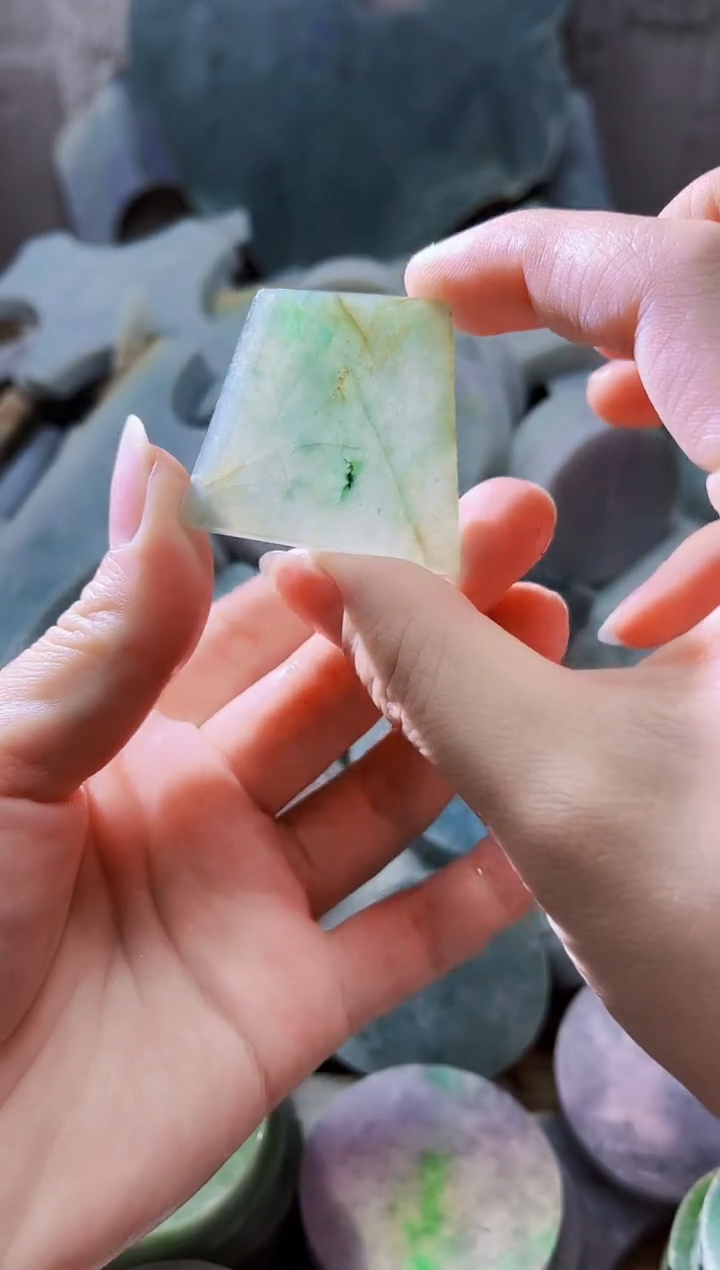 裸石翡翠天然翡翠A货070