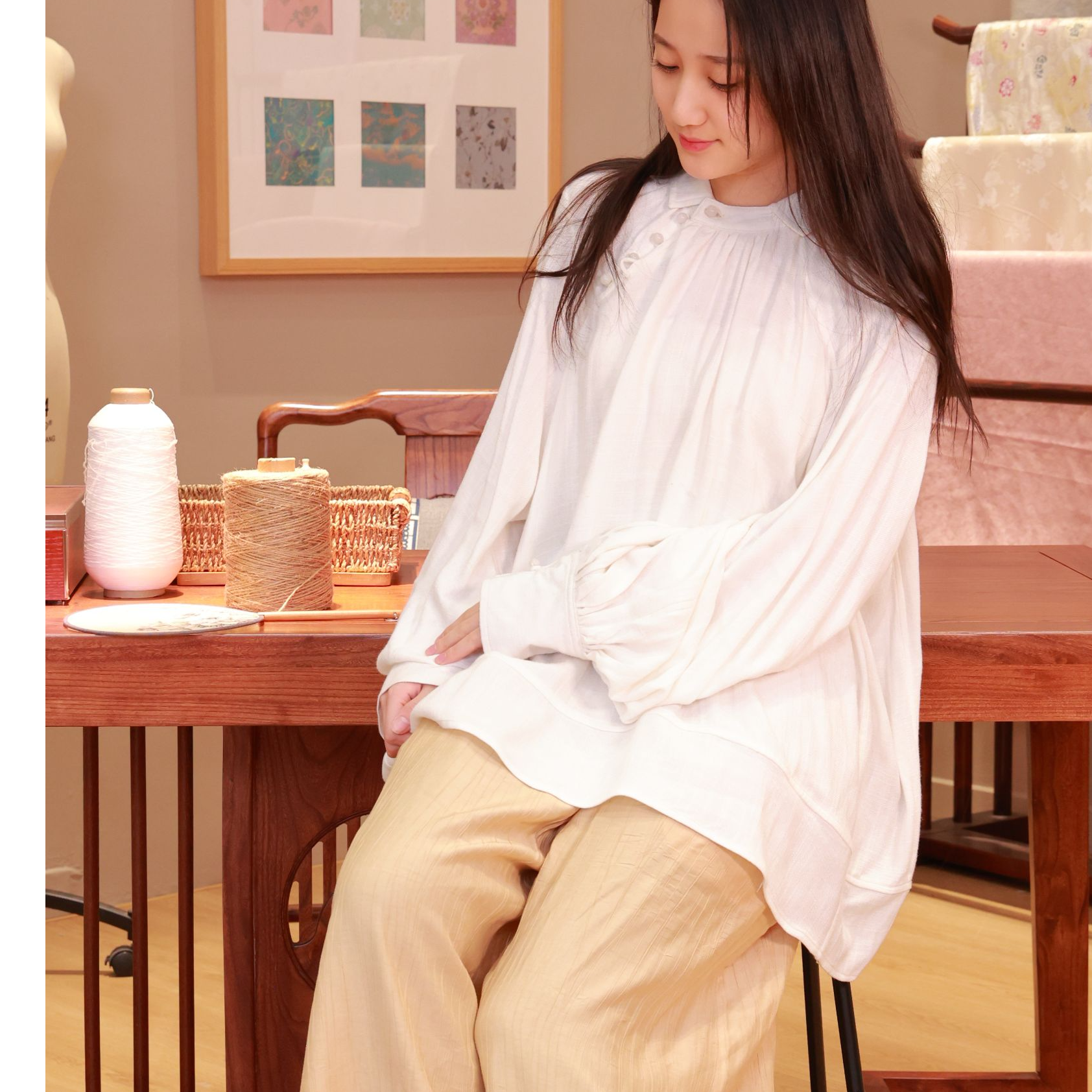 【抖音专属】大摆阔腿裤（19709665-赤璋）