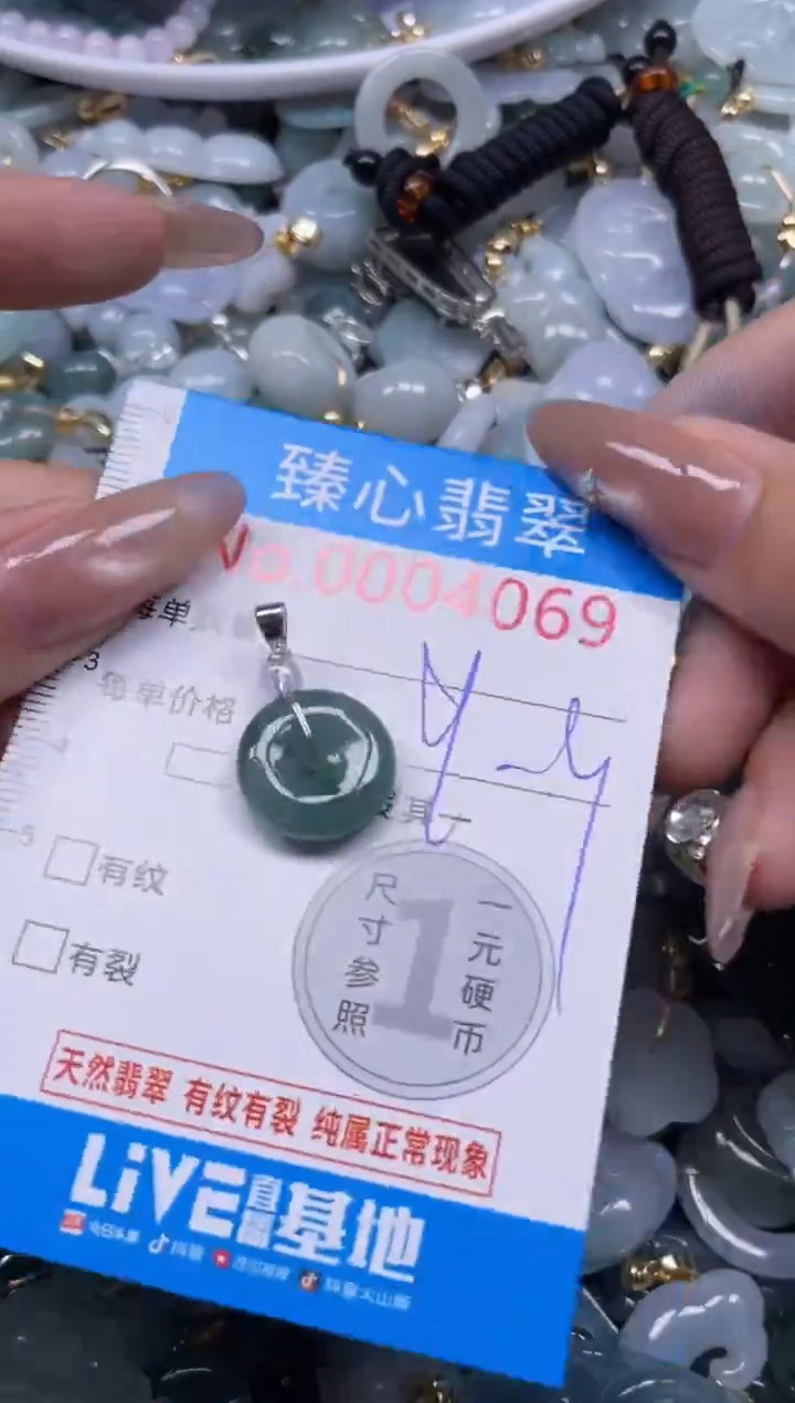 颈饰未镶嵌翡翠4069