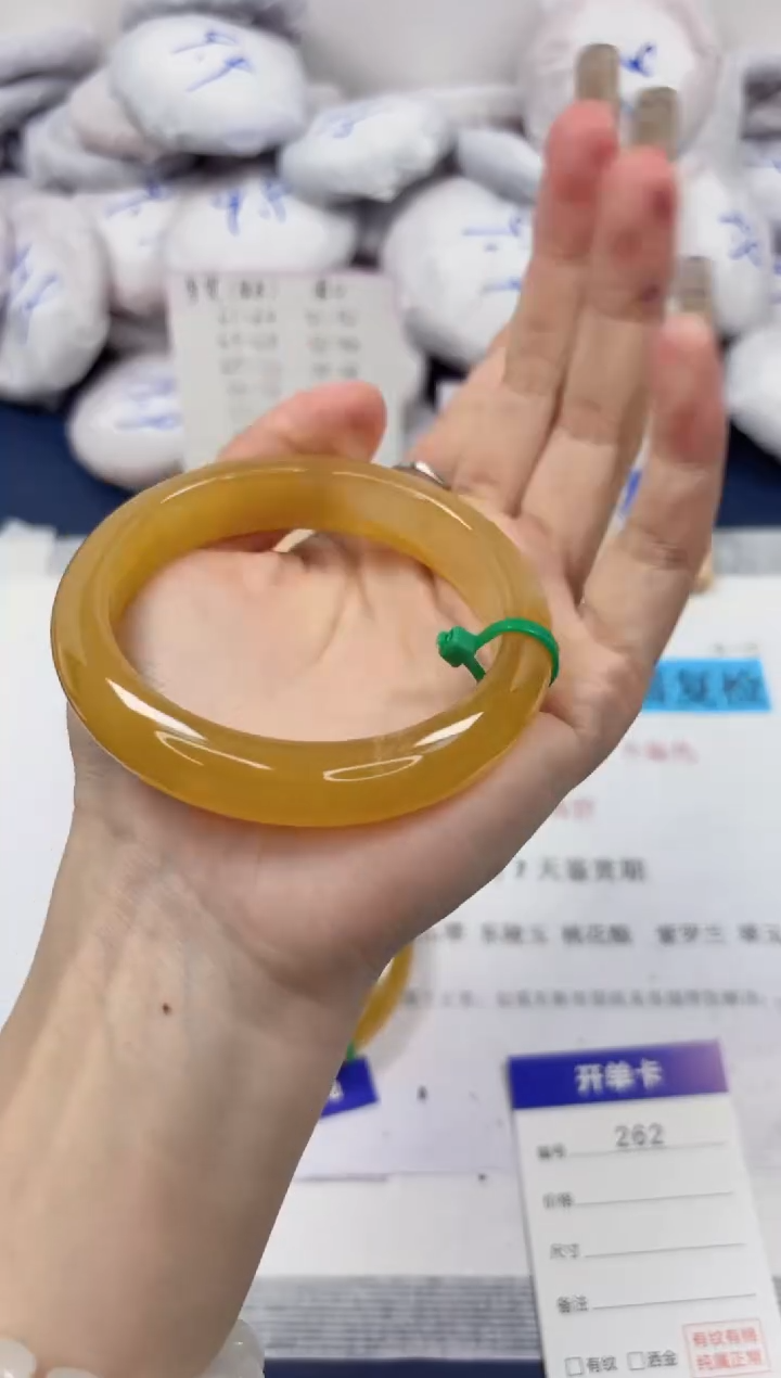 【闪购商品】石英质玉手镯未镶嵌262-财气镯-圈口57