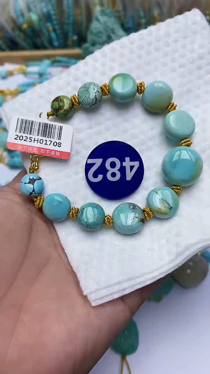 【闪购商品】绿松石手链银S925镶嵌482