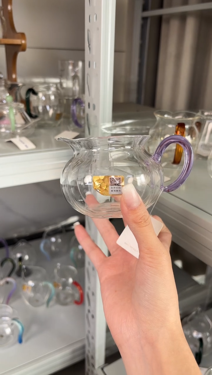手工艺品玻璃禾器纳福紫色