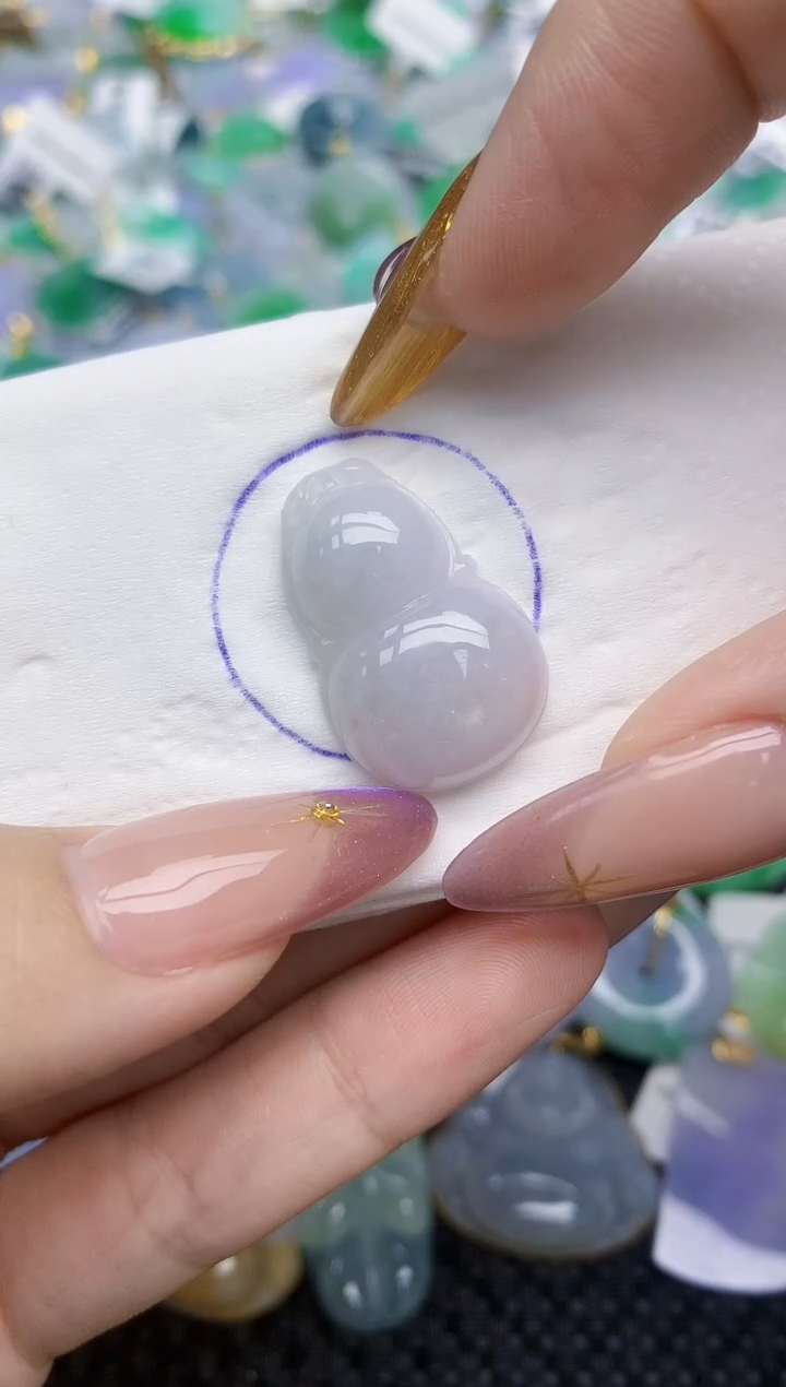 翡翠未镶嵌颈饰   天然翡翠A货  百元以上9米证书费自理