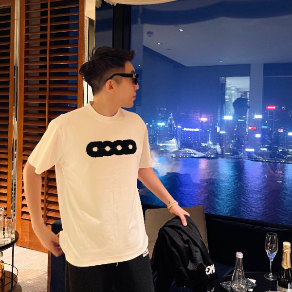 【GG云朵短袖】25FW液氨棉印花简约宽松短袖T恤男士百搭情侣款时尚