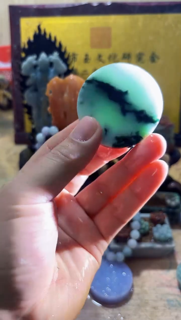 未镶嵌挂件翡翠A货常星7966