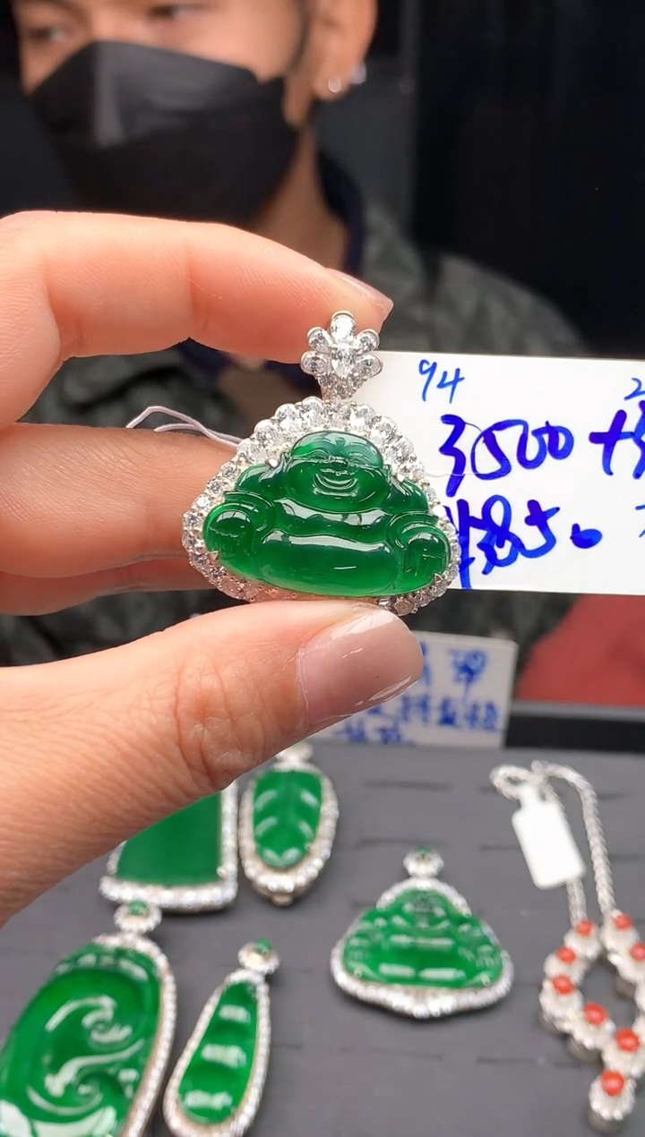 【闪购商品】翡翠颈饰未镶嵌翡翠挂件#3850元