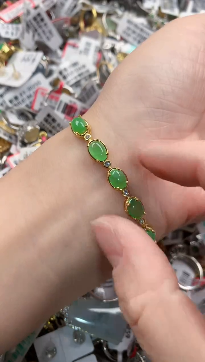 银S925镶嵌戒指翡翠999-----3