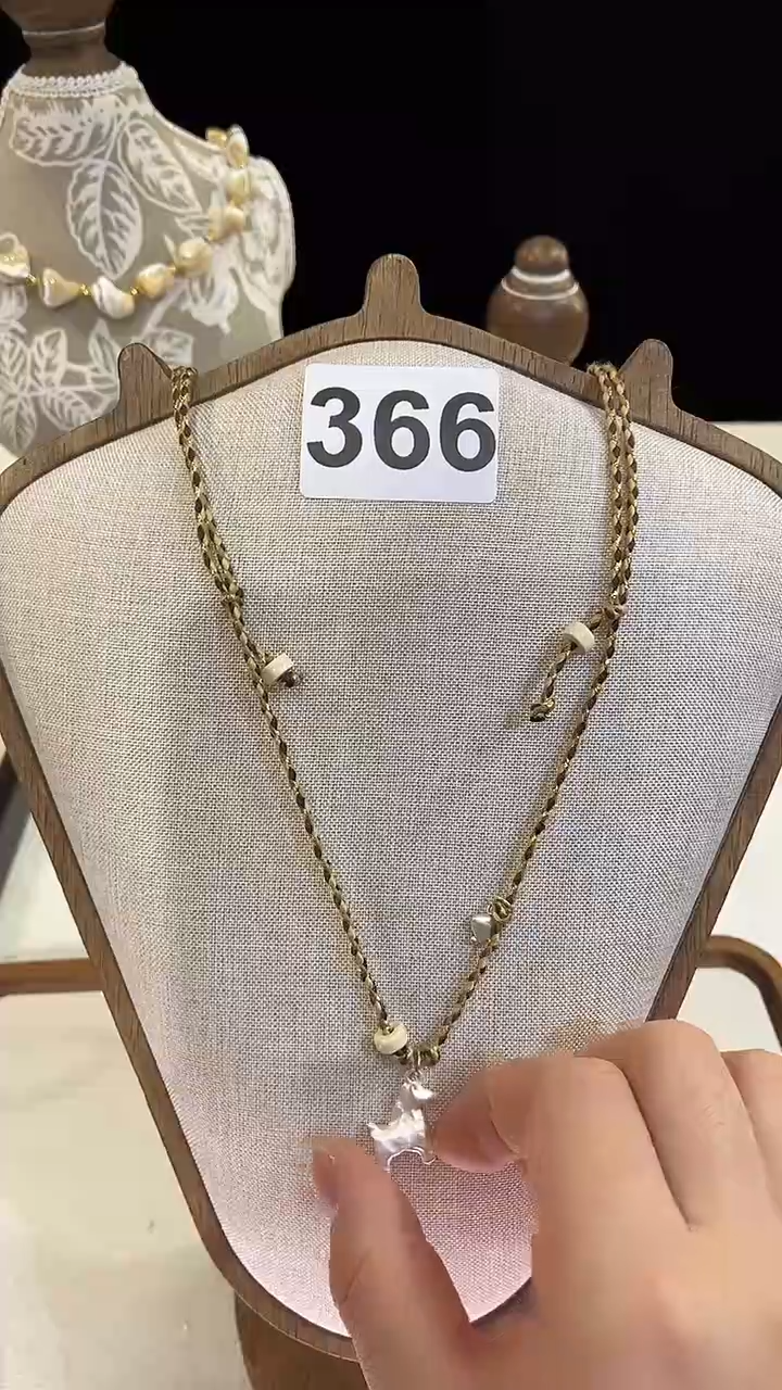 颈饰合金淡水珍珠366