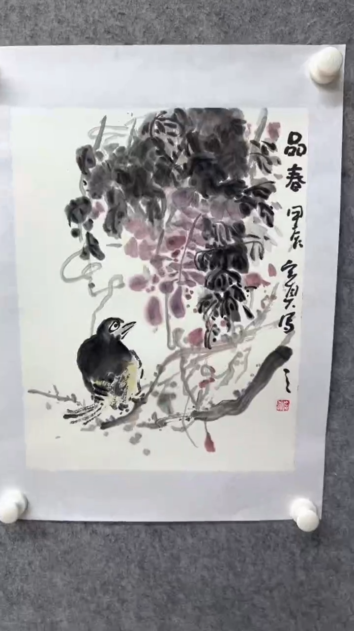 国画写意画花鸟画手绘