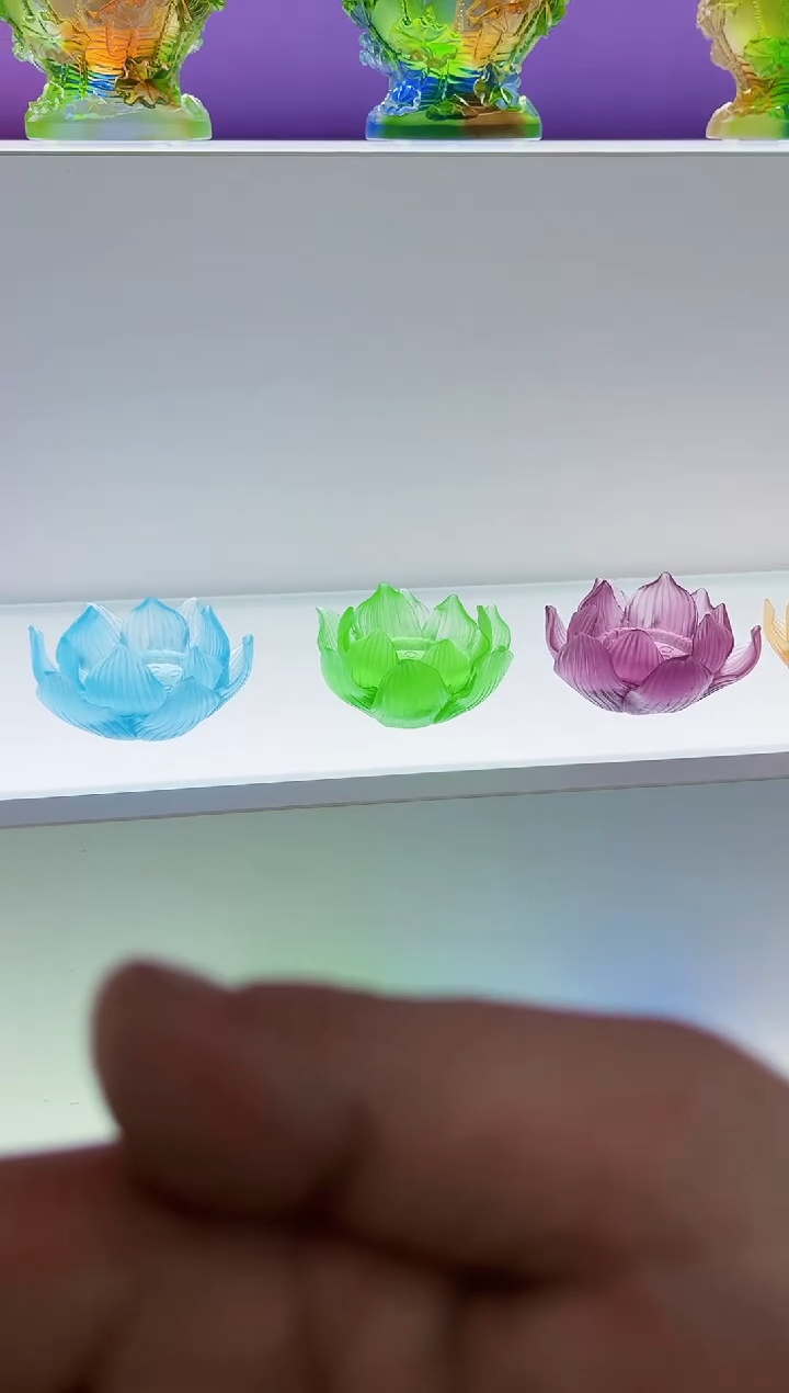 【闪购商品】泥塑古法琉璃烛台摆件