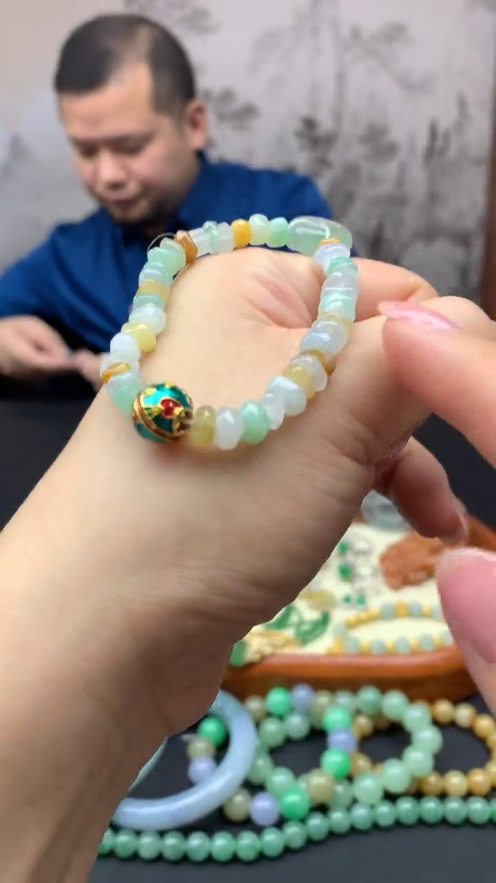 【闪购商品】翡翠手串未镶嵌14-天然翡翠