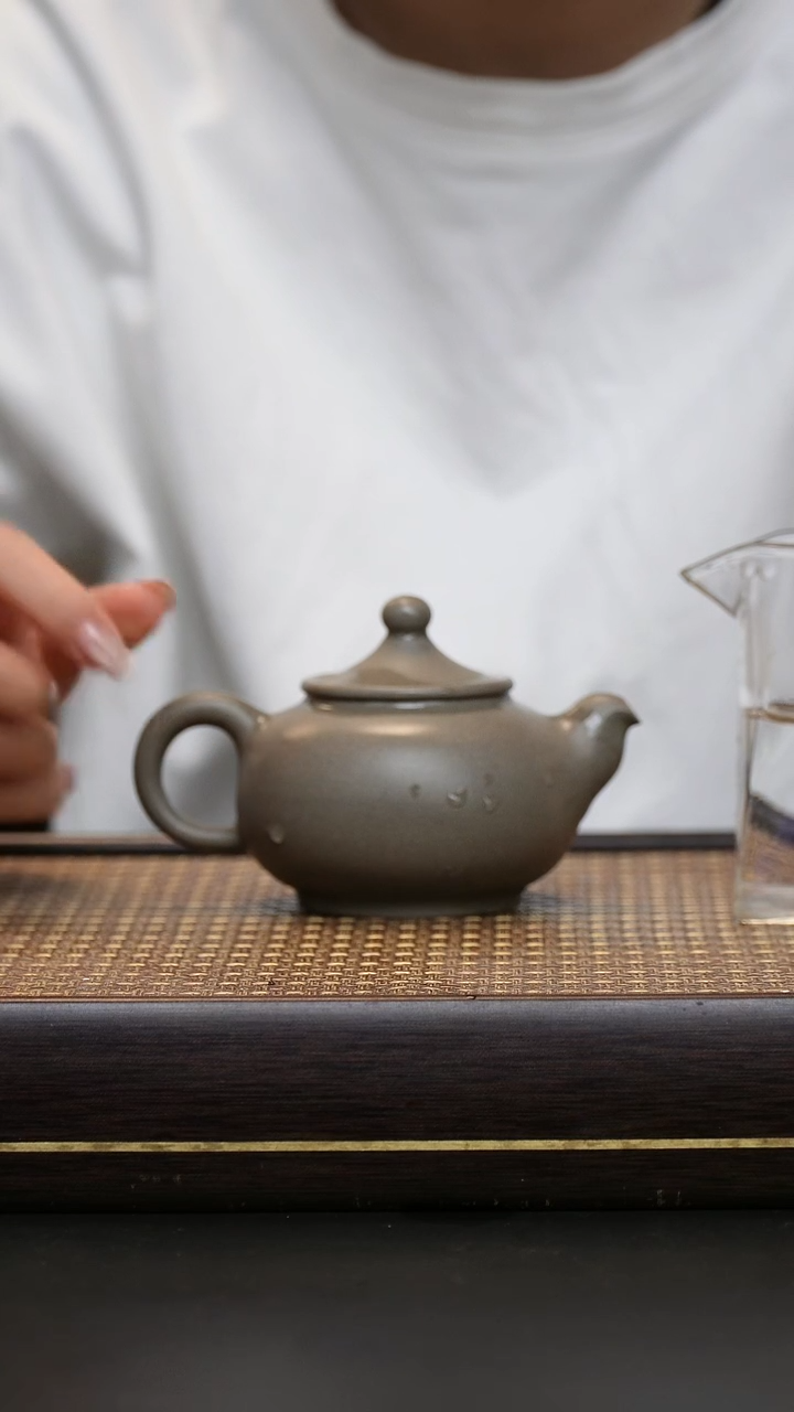 茶壶紫砂青段 笠帽