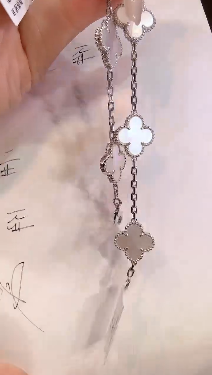 【闪购商品】手链贝壳（贝母）18K金镶嵌白K白