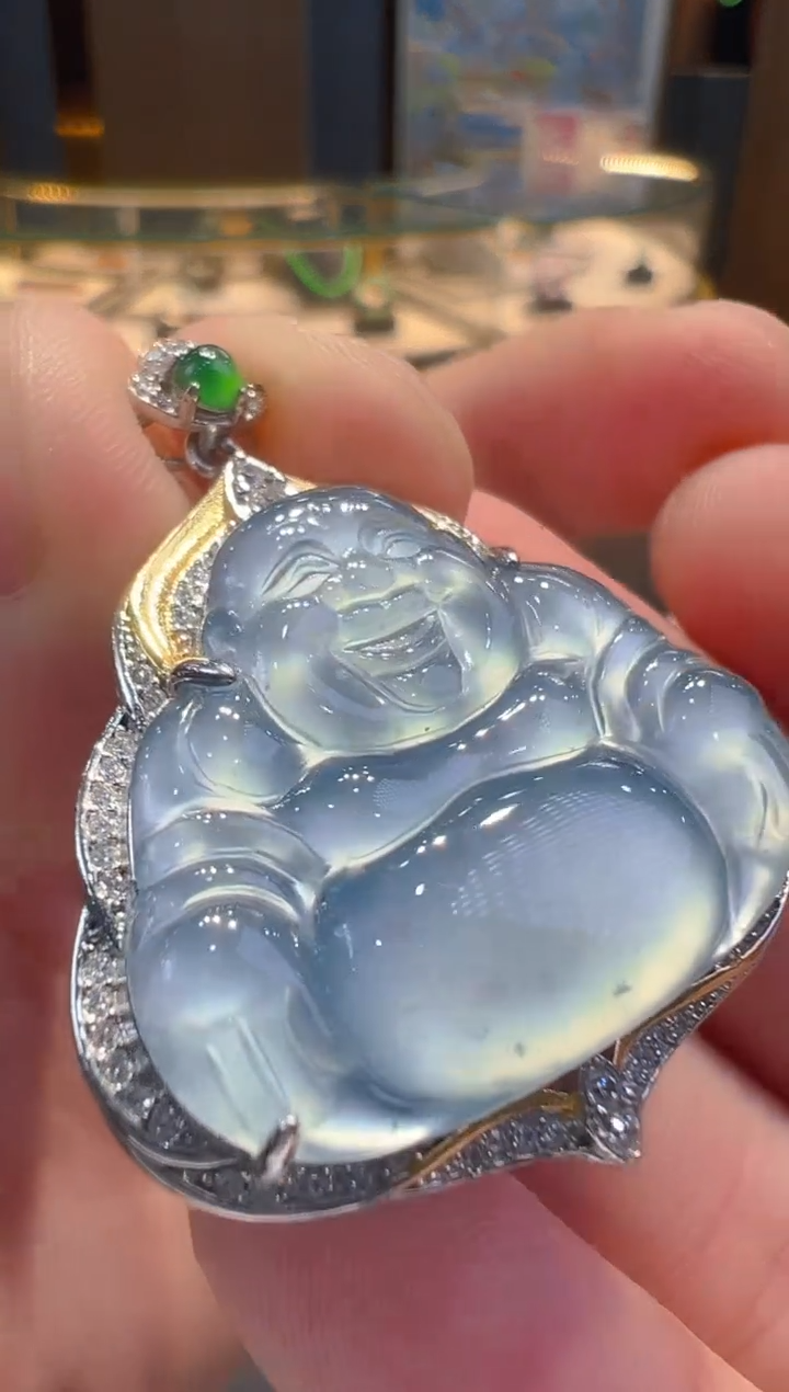 翡翠银S925镶嵌吊坠(不含链)多样性发其一