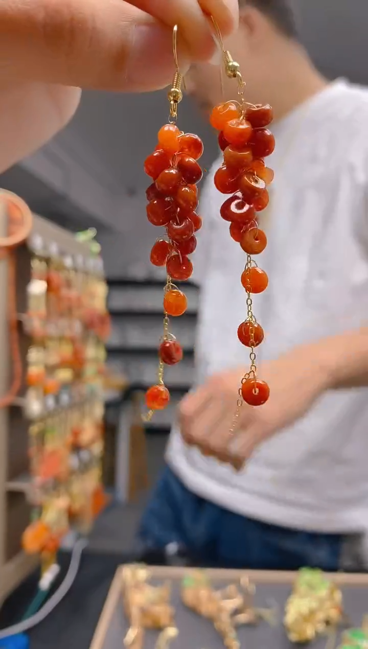 【闪购商品】翡翠耳饰合金091翡翠耳钩