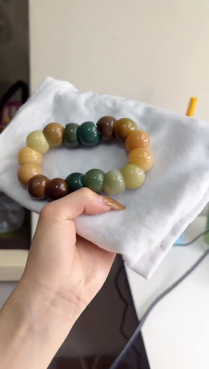 手串菩提根/象牙果沐m42紫美人玉化蒜瓣大肠20mm手串