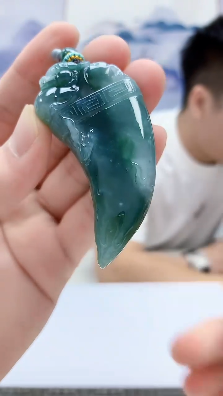 定制翡翠未镶嵌5028bb-毛货挂件216