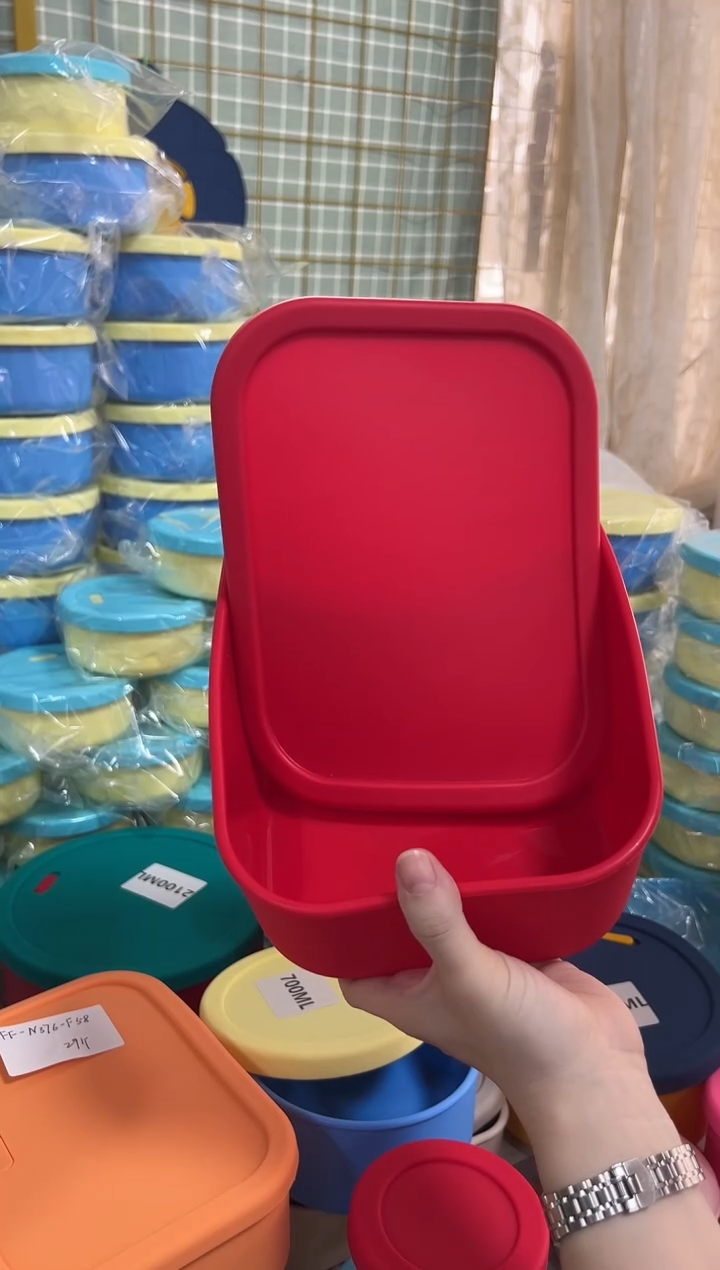 2100ML 红色 不带排气 长方形