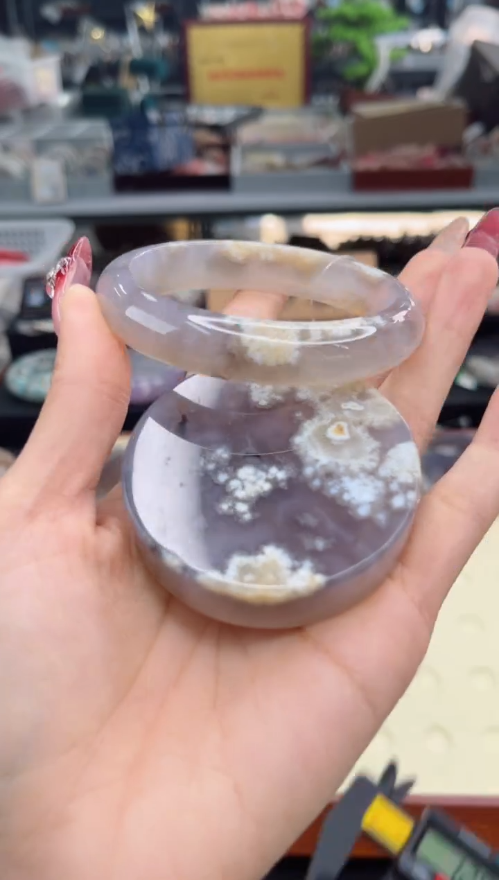 【闪购商品】石英质玉手镯未镶嵌60圈口（赠品镯心）3452468