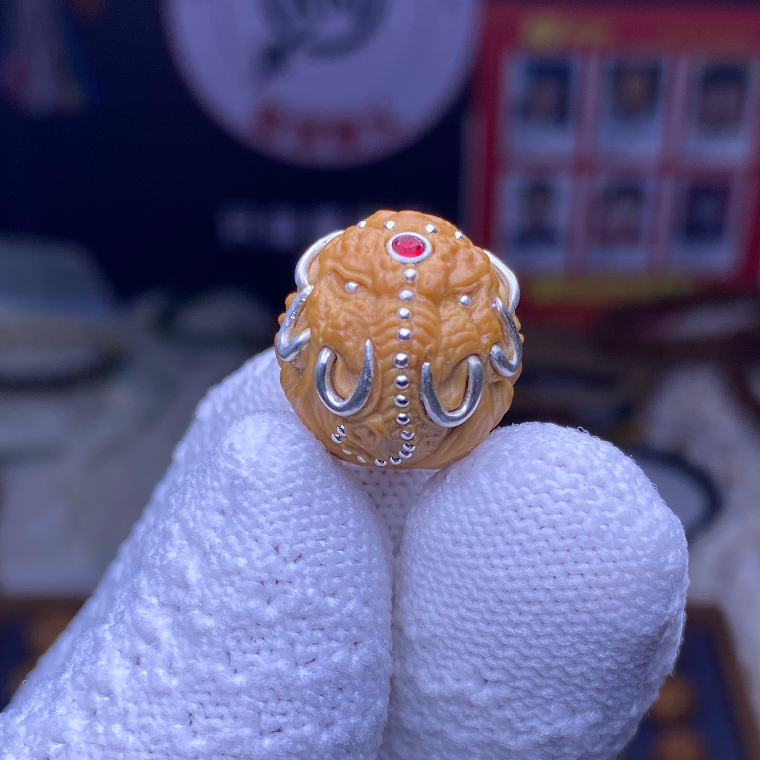 【玺诺雕刻单颗大全】象神狗王烟鬼全品猴头核桃雕刻款大全镶嵌精品