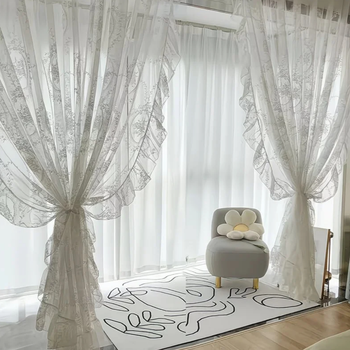 【柯桥梦逸】成品窗帘特价（对开一套两片）