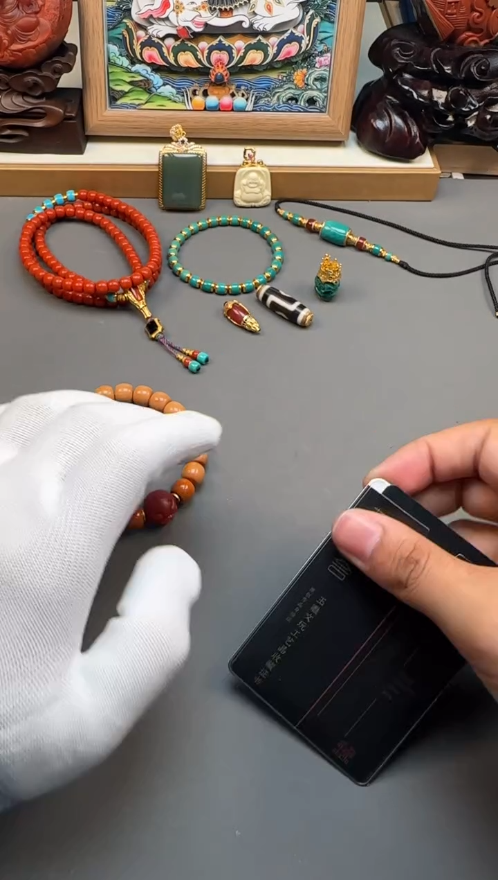 【闪购商品】核桃手串18K金镶嵌手串手串