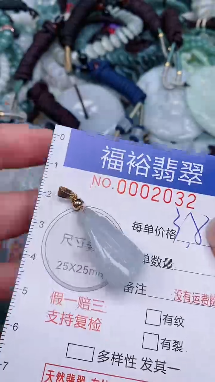 翡翠未镶嵌颈饰...0002032