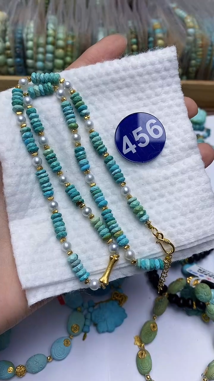 【闪购商品】绿松石项链银S925镶嵌456