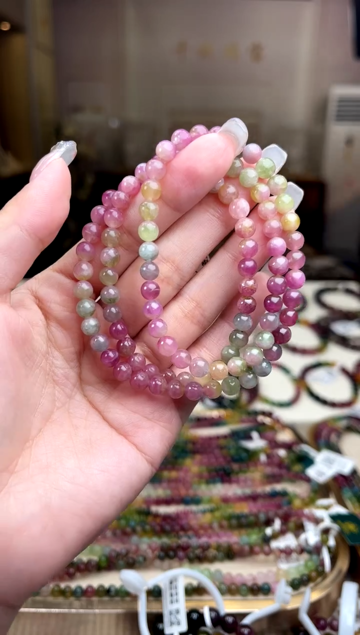 【闪购商品】碧玺/未镶嵌5mm+碧玺多圈多样性发货