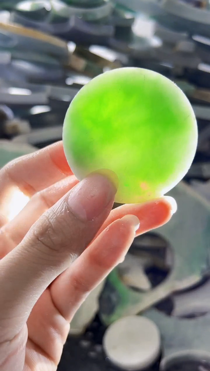 裸石翡翠 缅甸翡翠A货陈8212