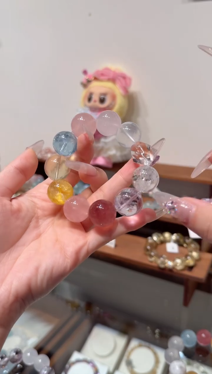 水晶手串未镶嵌）拍4单发一串 拍1单发单珠 多样性发货