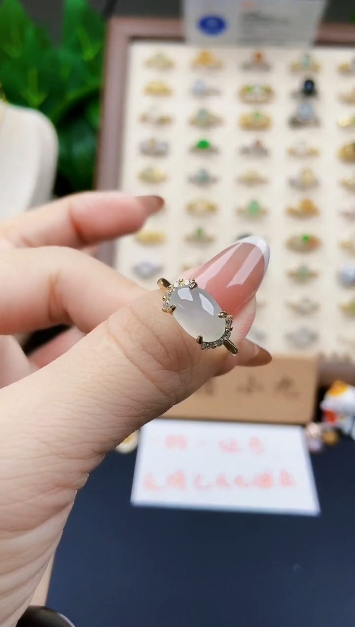 银S925镶嵌戒指翡翠12