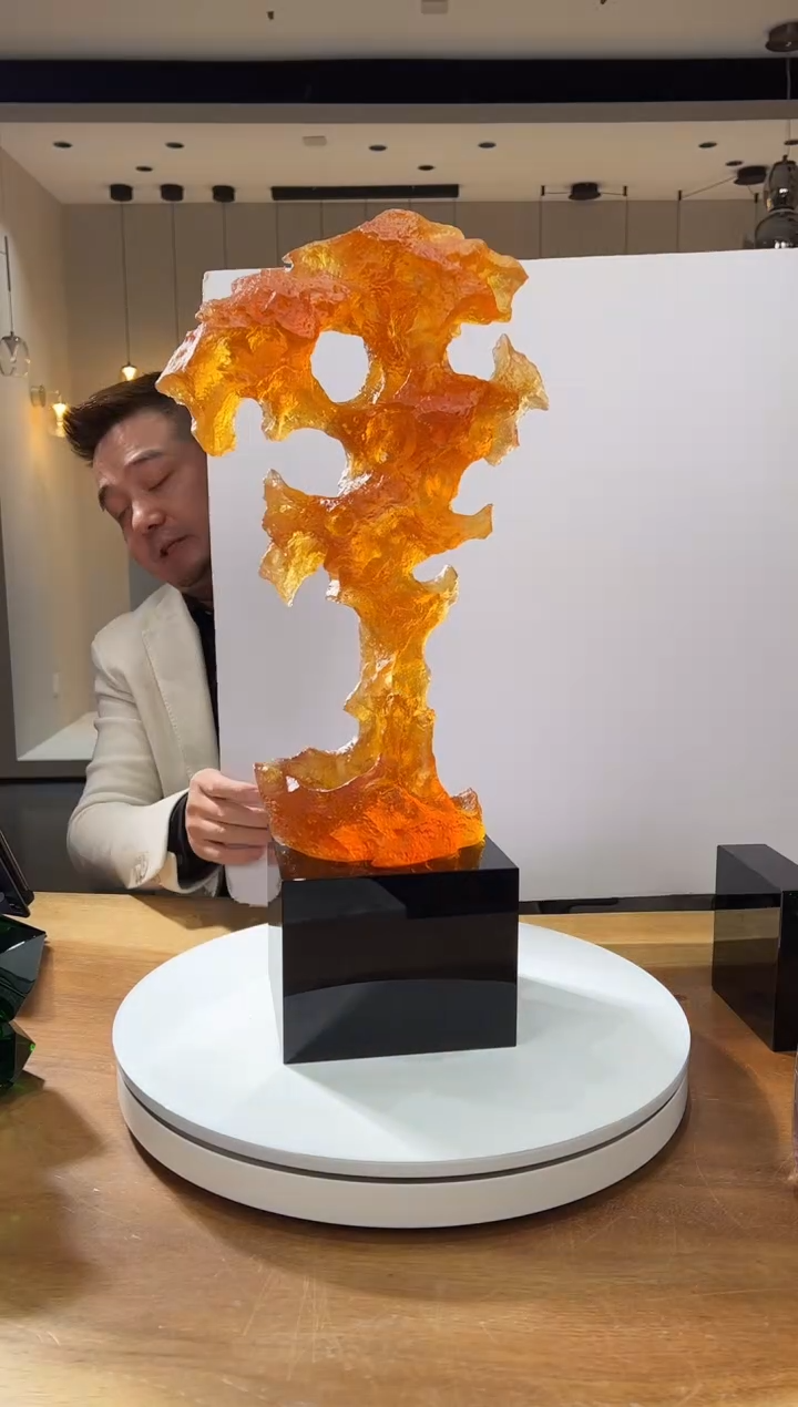 【闪购商品】茶宠大号琥珀金太湖石