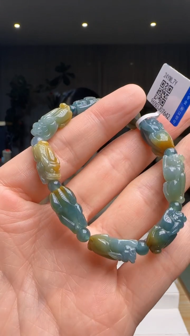 【闪购商品】翡翠手串未镶嵌DY@@960Q3J07642