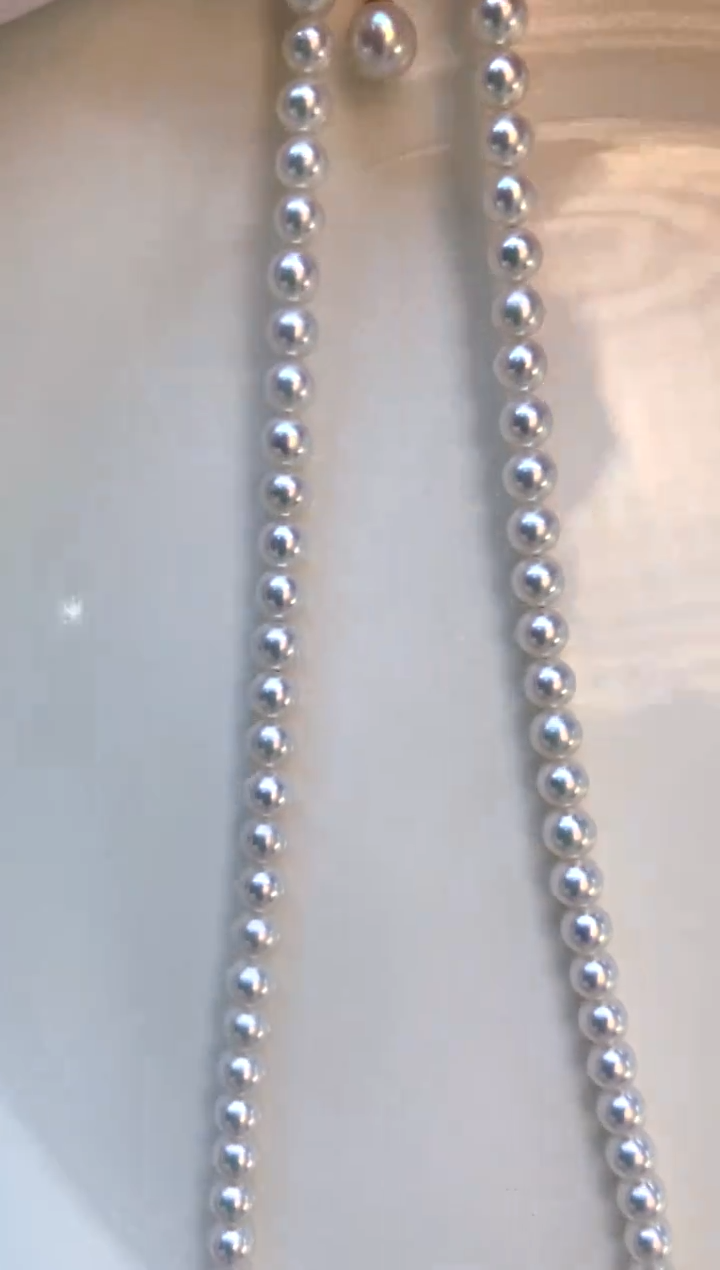 【闪购商品】淡水珍珠项链18K金镶嵌4-5