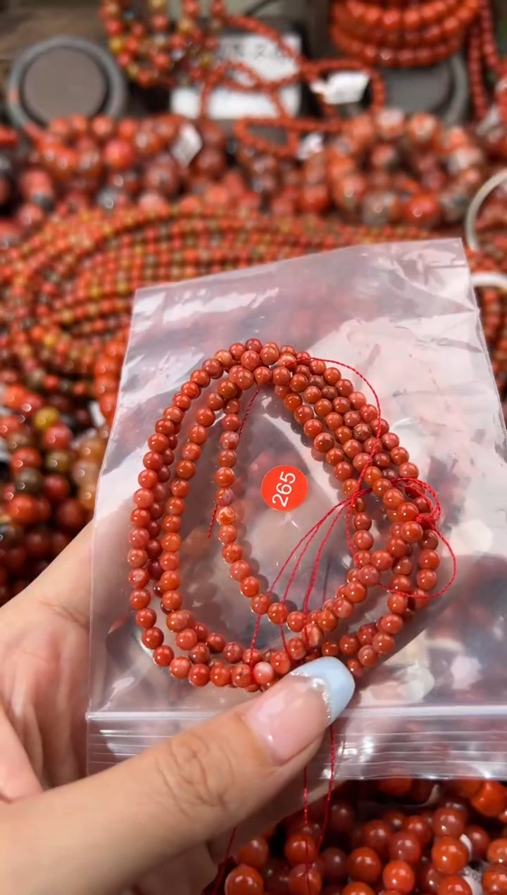 未镶嵌手串南红玛瑙4+