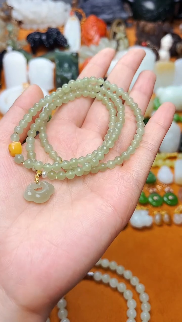 【闪购商品】和田玉手串未镶嵌多圈手串