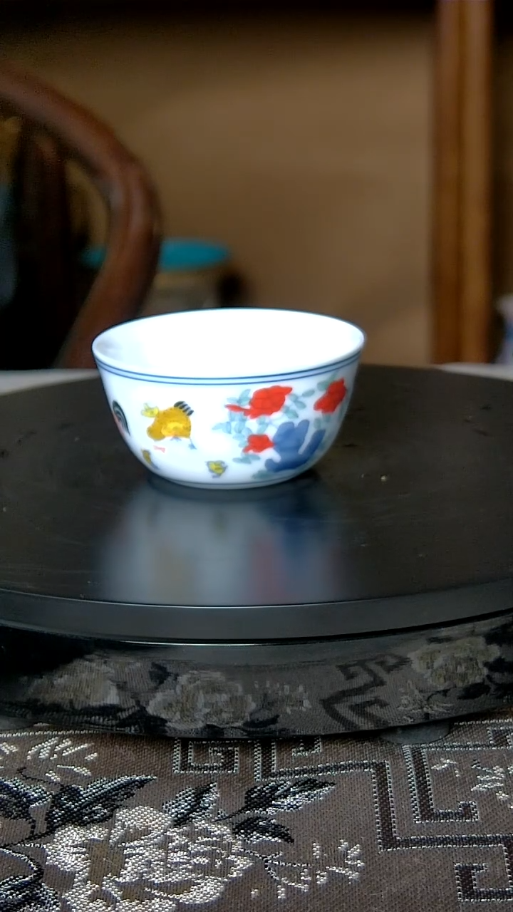 景德镇手工斗彩鸡缸杯