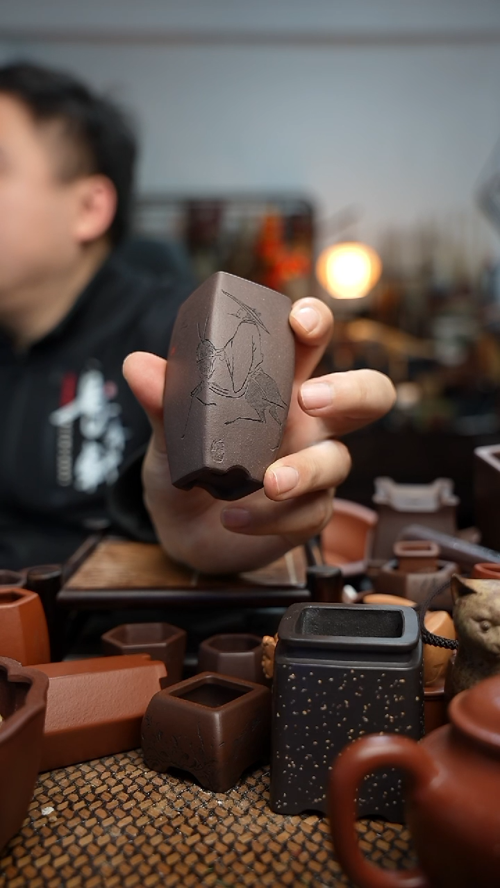 紫砂花盆長木軒精品紫砂