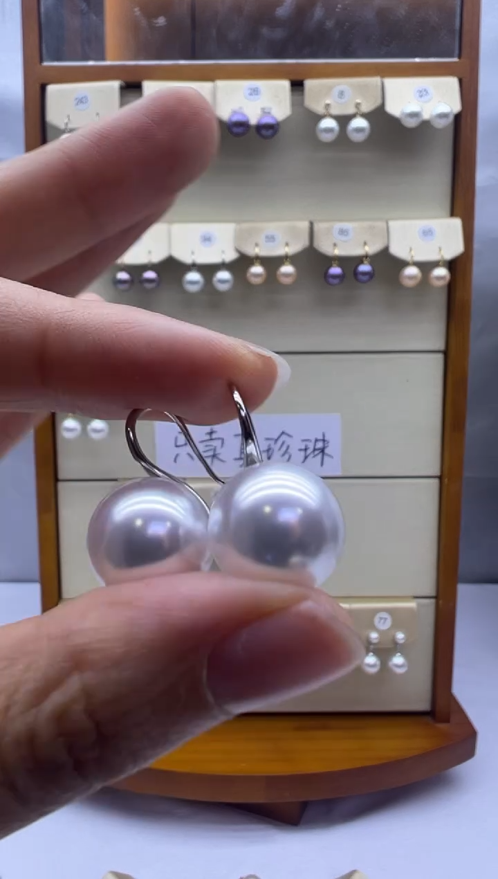 未镶嵌耳饰淡水珍珠2