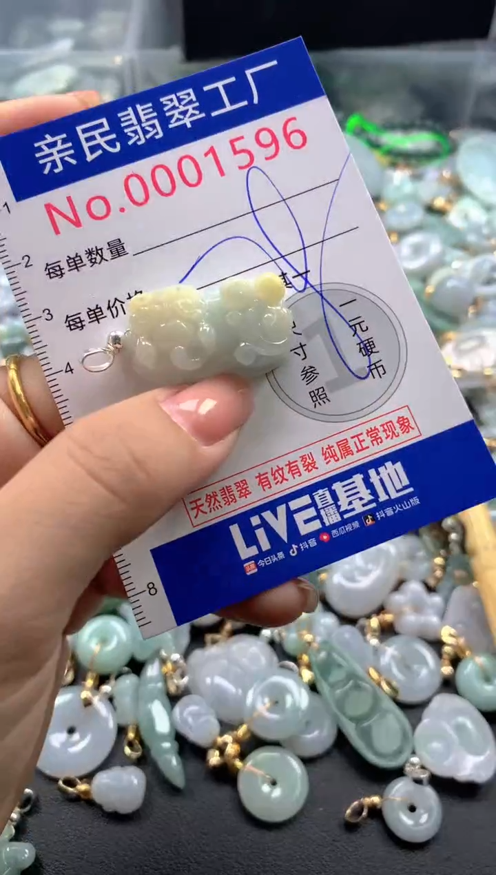 颈饰未镶嵌翡翠1596