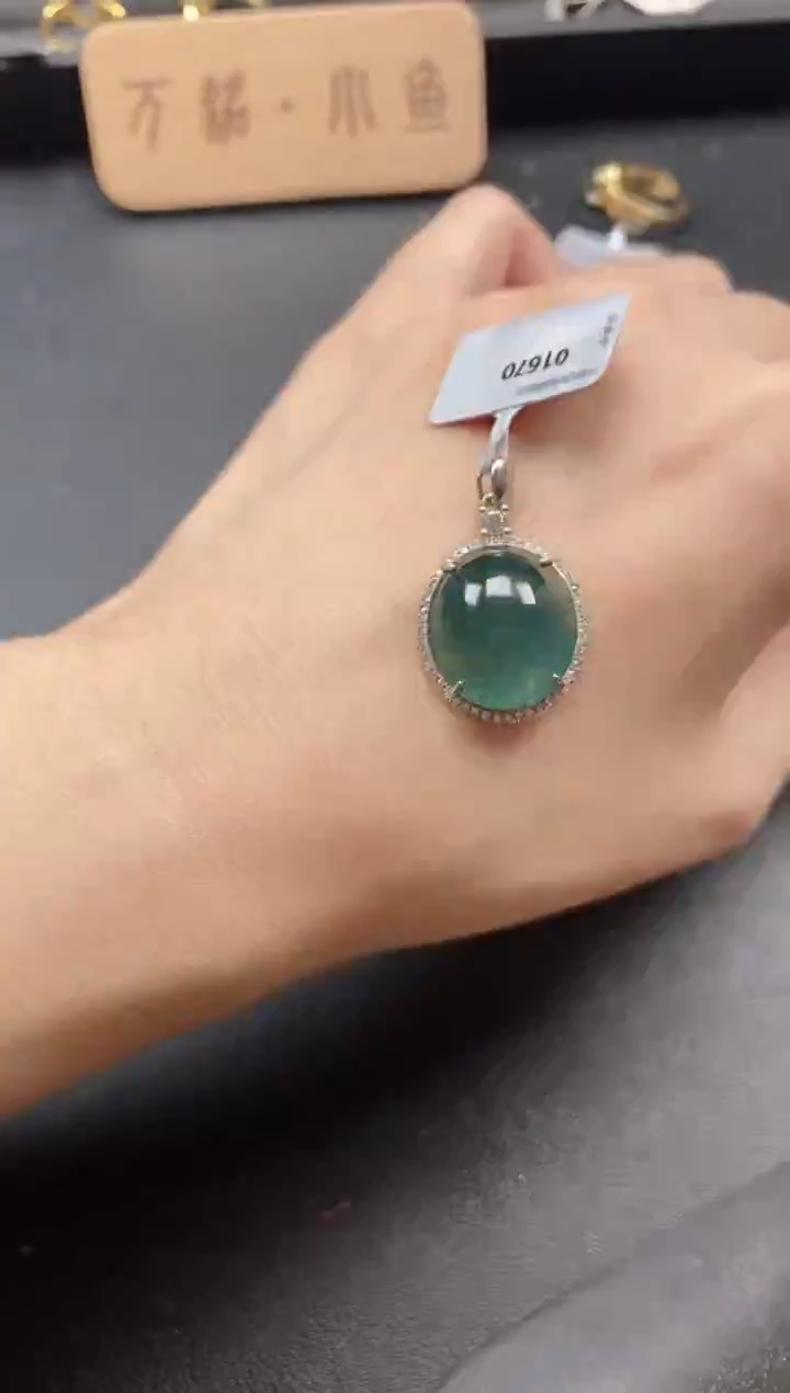 银S925镶嵌戒指翡翠51151