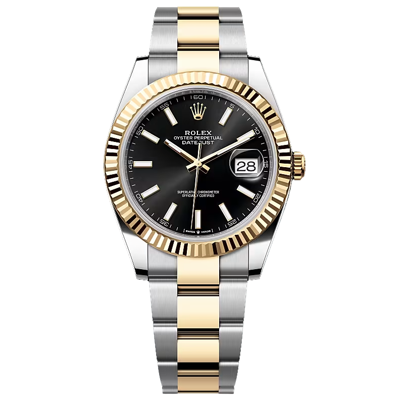 95新 Rolex/劳力士 日志/m126333-0013/23全套/41mm/黑条/男/机械